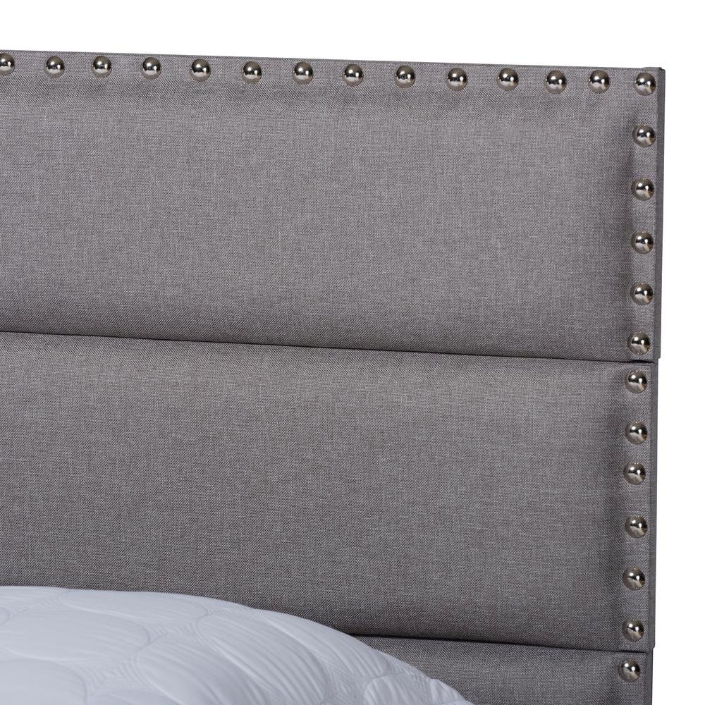 Baxton Studio Ansa Modern and Contemporary Grey Fabric Upholstered Full Size Bed. Picture 14