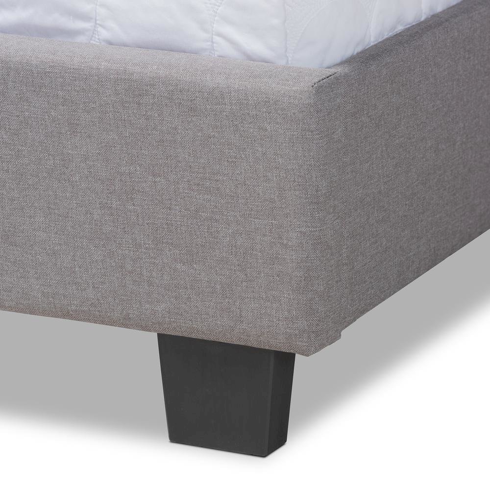Baxton Studio Ansa Modern and Contemporary Grey Fabric Upholstered Full Size Bed. Picture 15