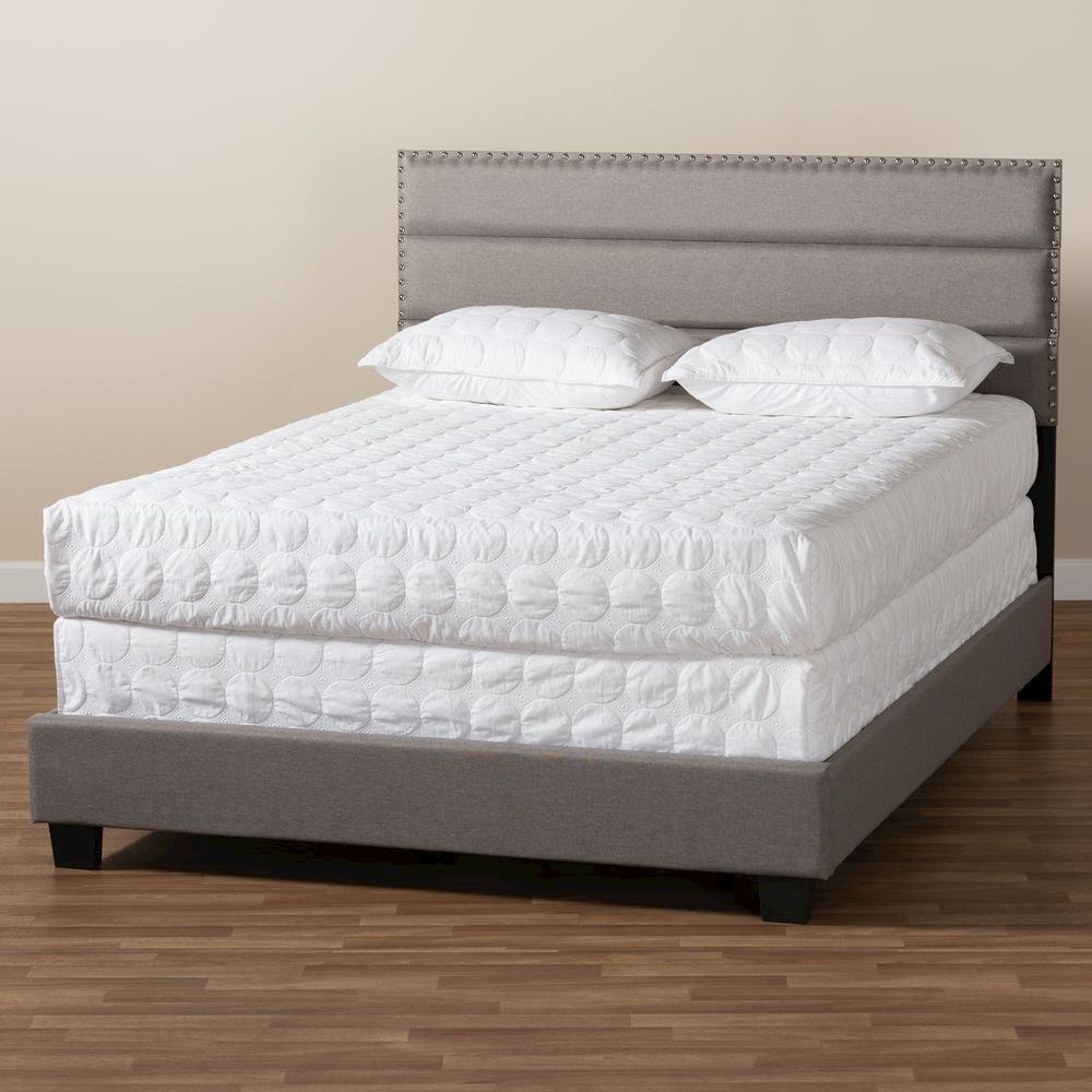 Baxton Studio Ansa Modern and Contemporary Grey Fabric Upholstered Full Size Bed. Picture 17