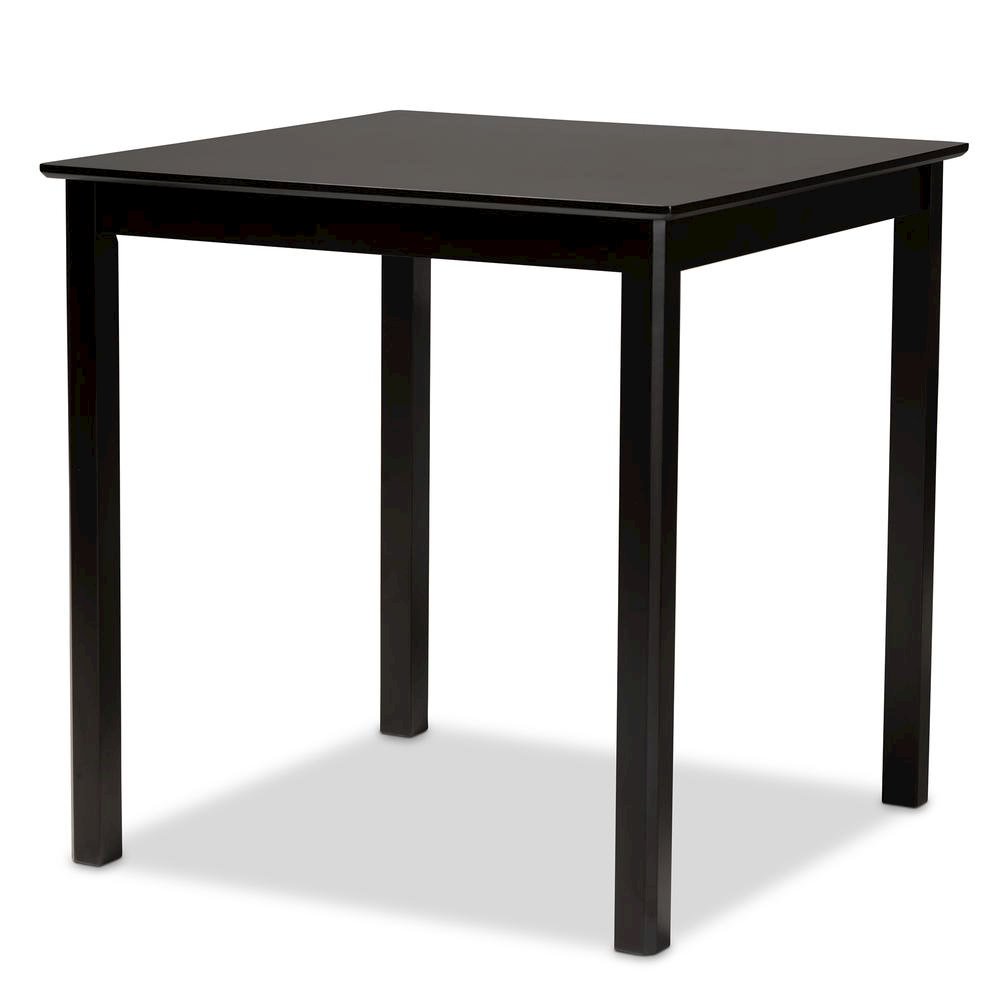 Sand Fabric Upholstered Espresso Brown Finished 5-Piece Wood Pub Set. Picture 10