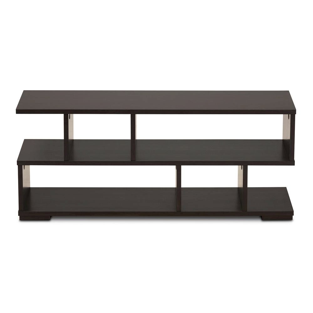 Baxton Studio Arne Modern and Contemporary Dark Brown Finished Wood TV Stand. Picture 8