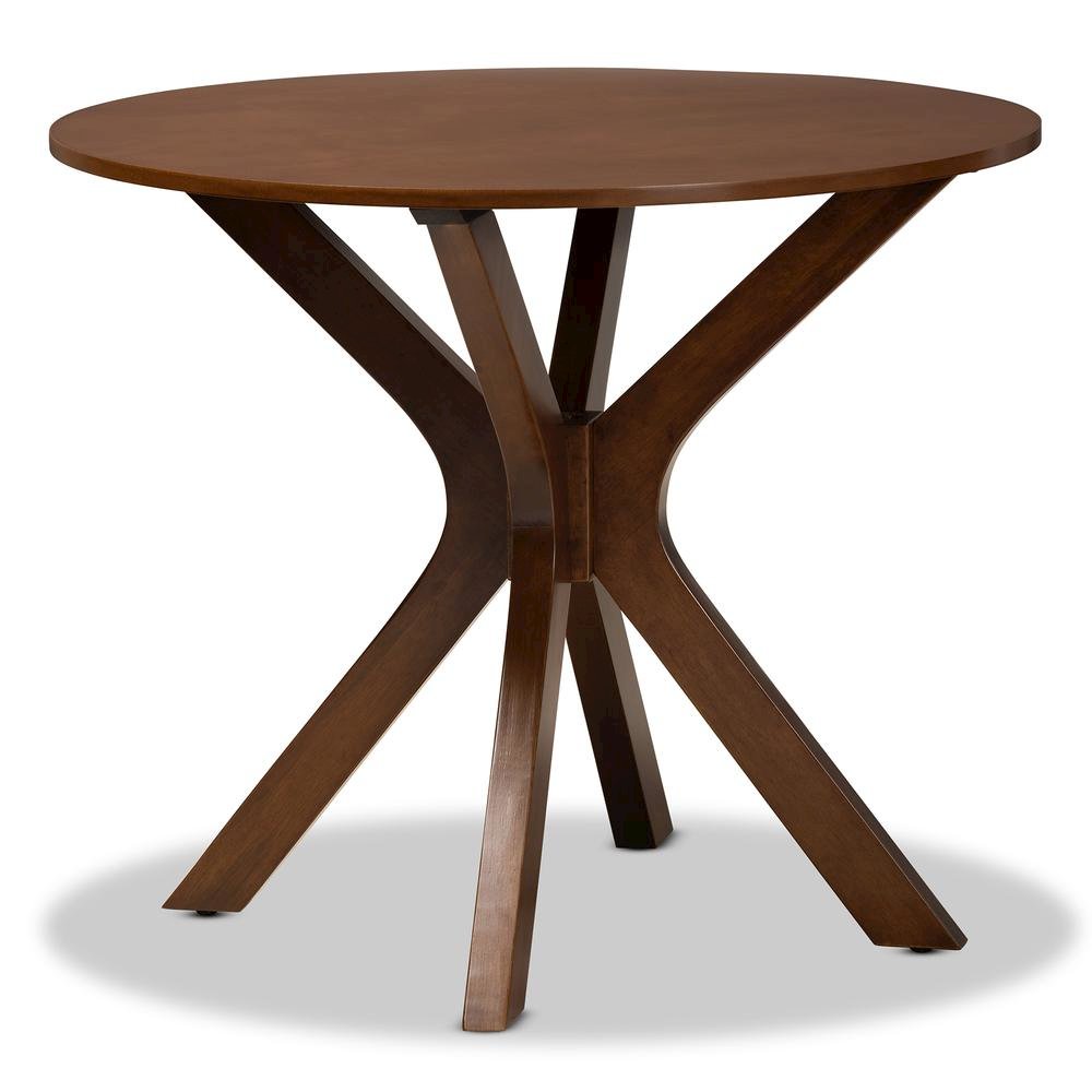 Grey Fabric Upholstered and Walnut Brown Finished Wood 5-Piece Dining Set. Picture 12