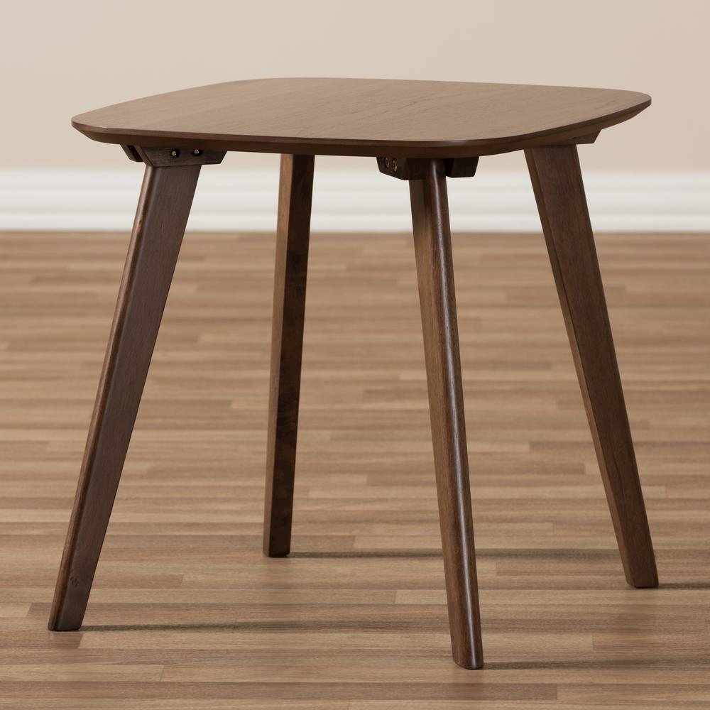 Baxton Studio Dahlia Mid-Century Modern Walnut Wood End Table. Picture 13