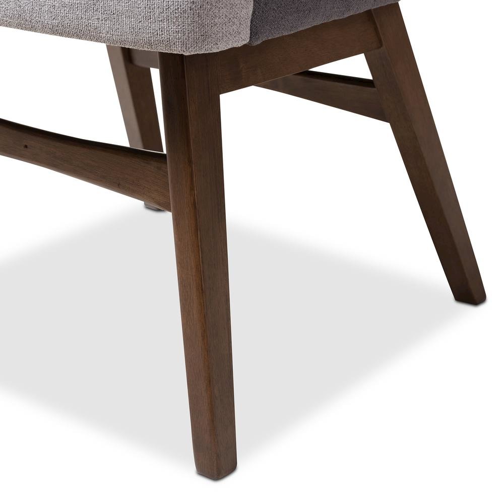 Baxton Studio Monte Mid-Century Modern Two-Tone Grey Fabric Armchair (Set of 2). Picture 13