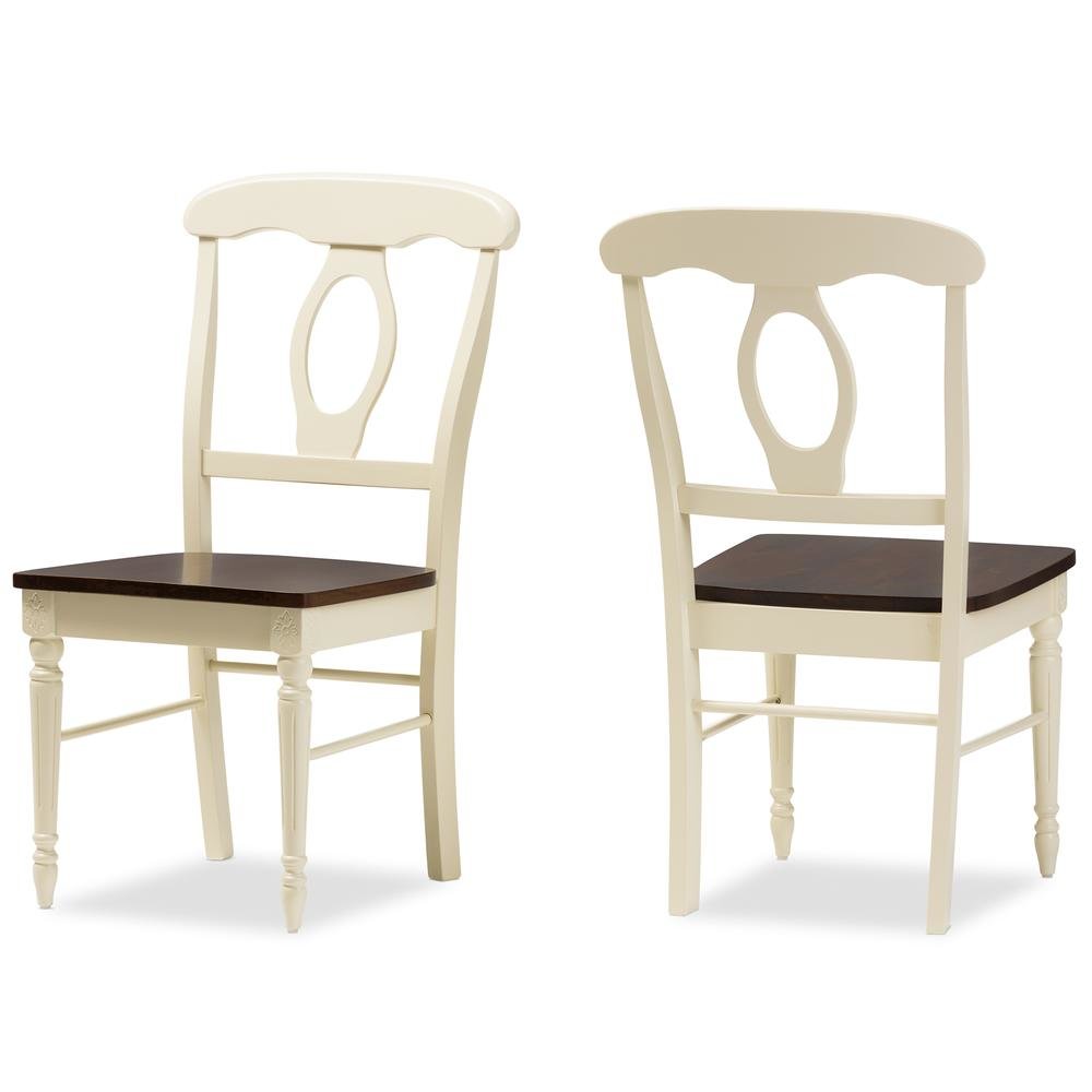 "Cherry" Brown Finishing Wood Dining Chair. Picture 7