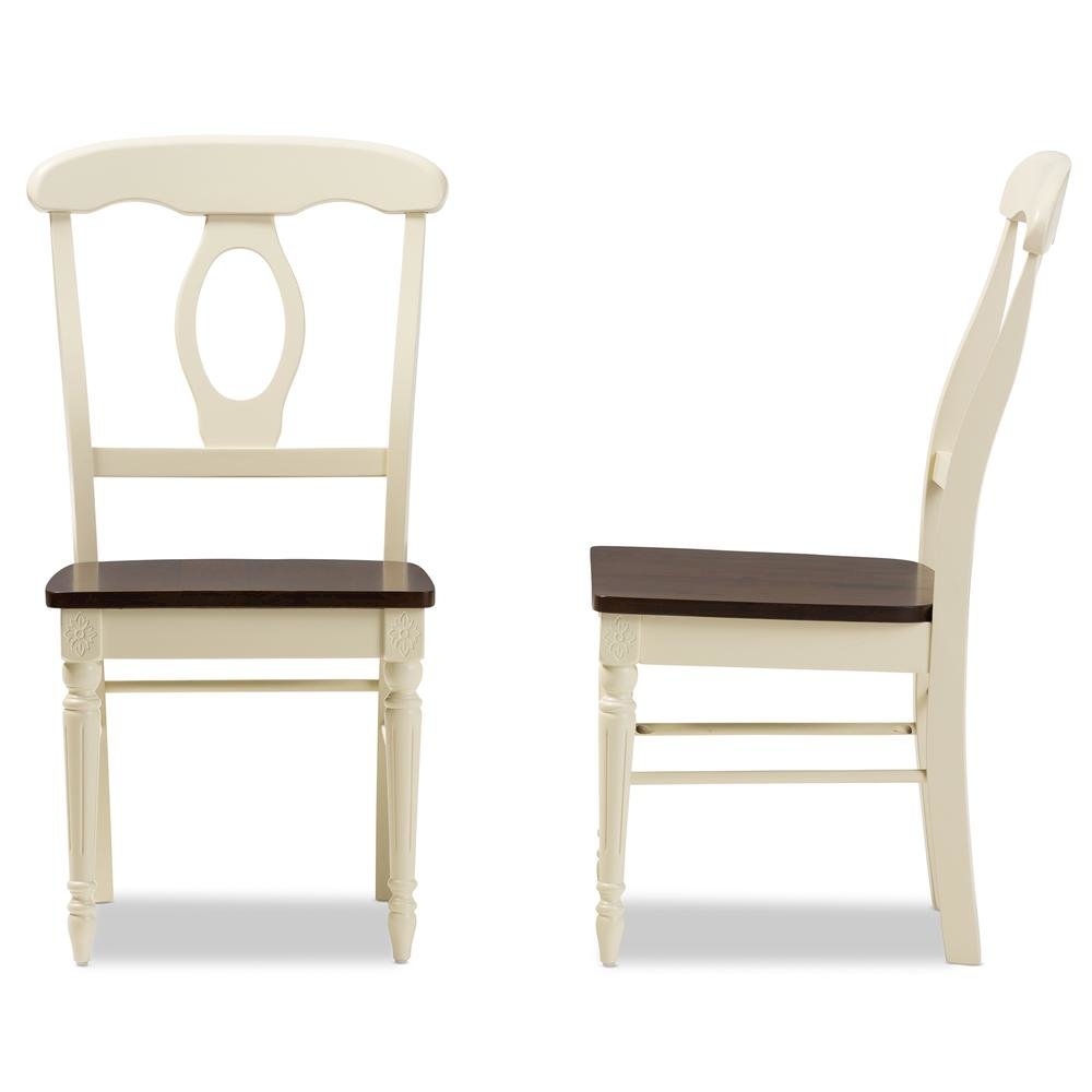 "Cherry" Brown Finishing Wood Dining Chair. Picture 8