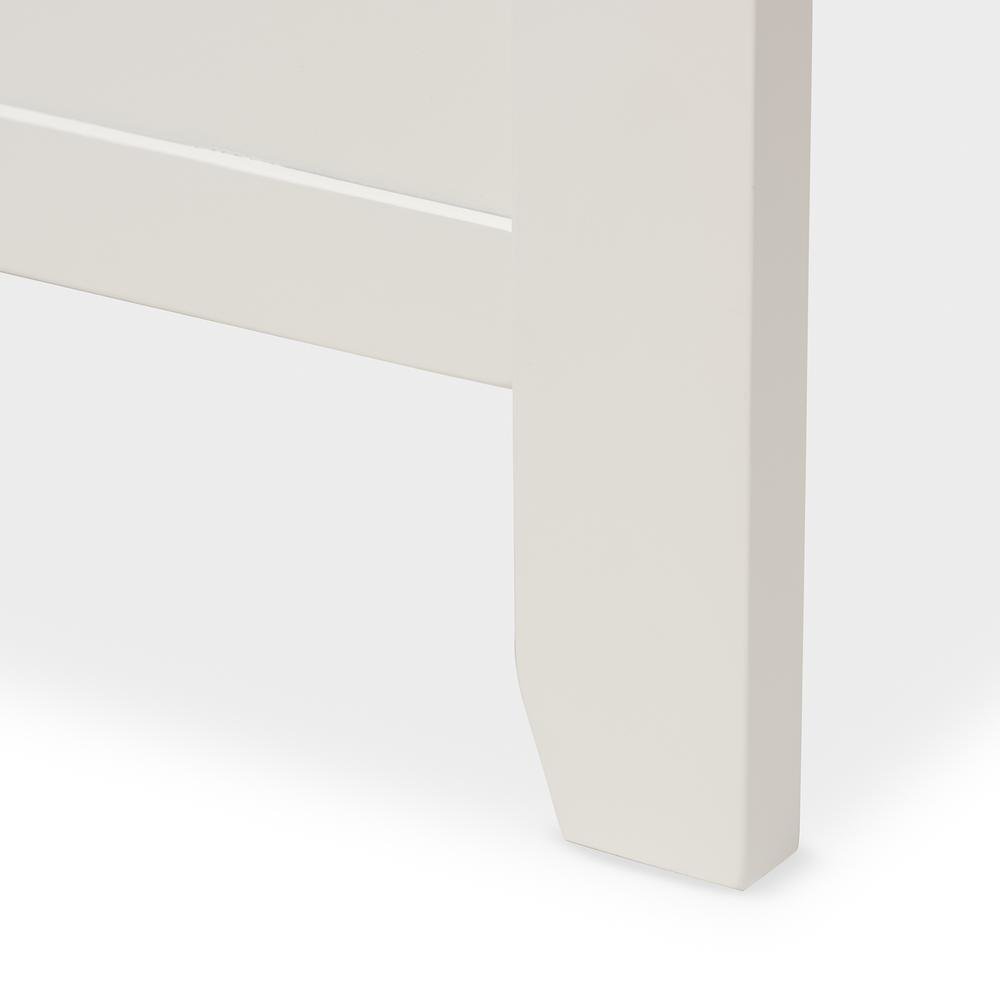 Harry Classic Butter Milk and Walnut Finishing Twin Size Platform Bed. Picture 9