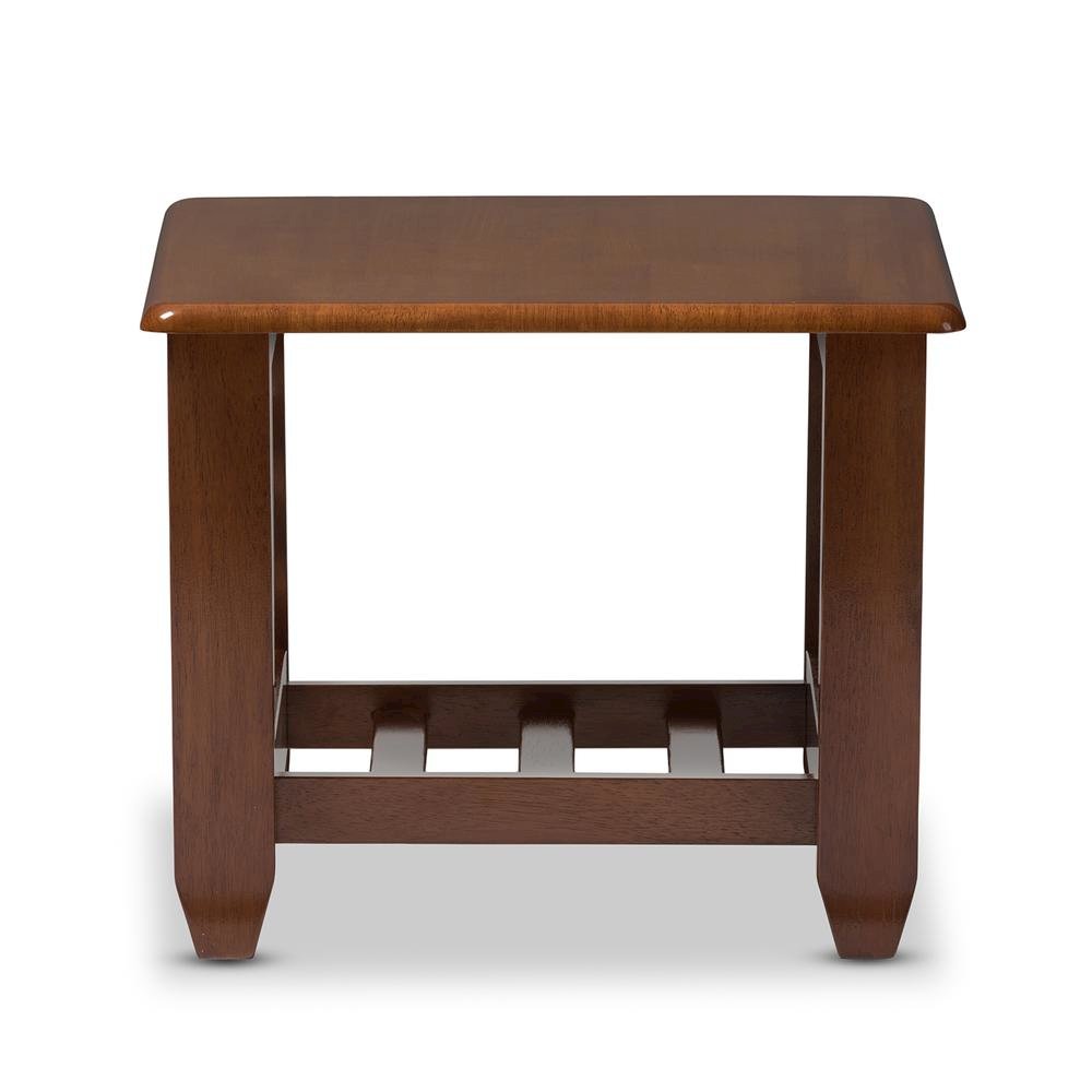 Cherry Finished Brown Wood Living Room Occasional End Table. Picture 5