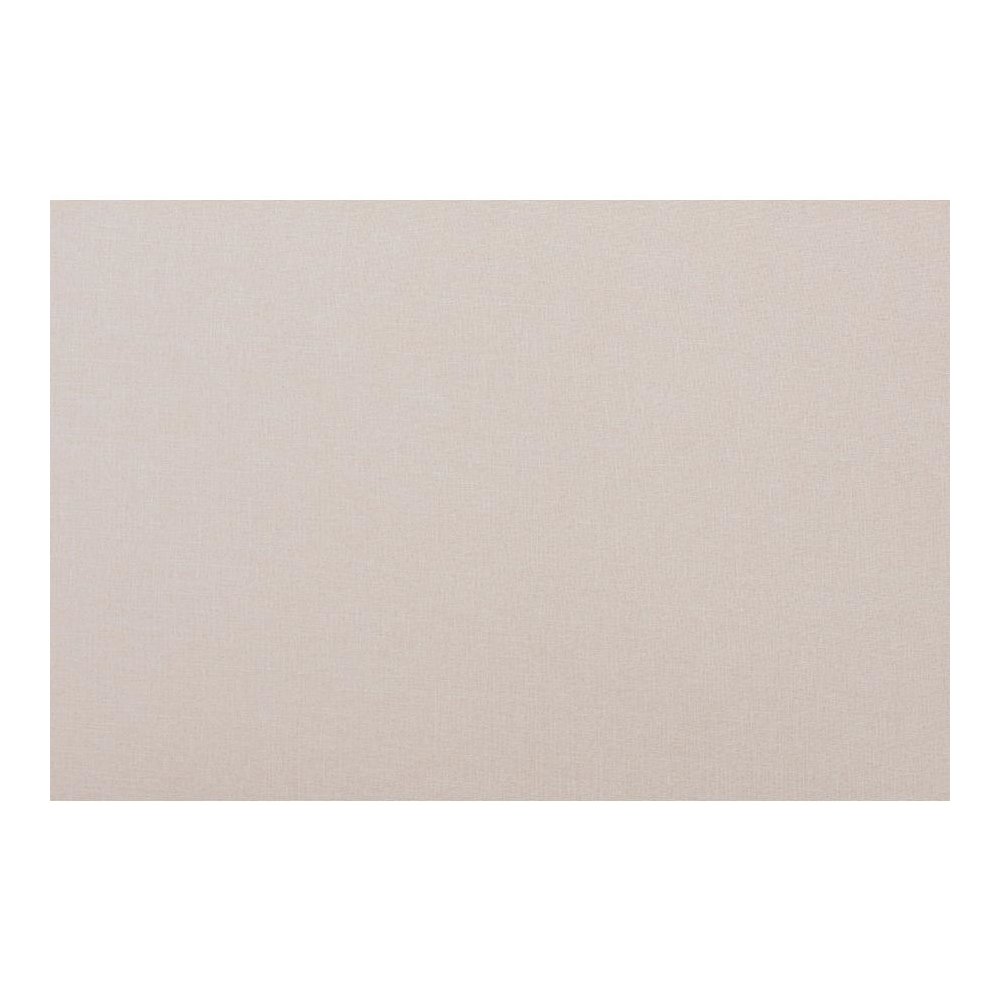 Beige Fabric Upholstered and Walnut Brown Finished Wood Queen Size Platform Bed. Picture 6