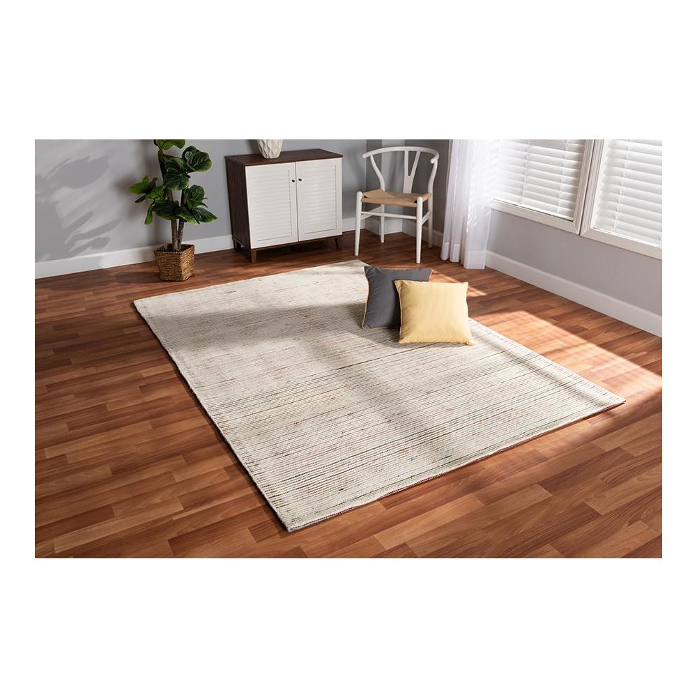 Finsbury Modern and Contemporary Multi-Colored Hand-Tufted Wool Blend Area Rug. Picture 9