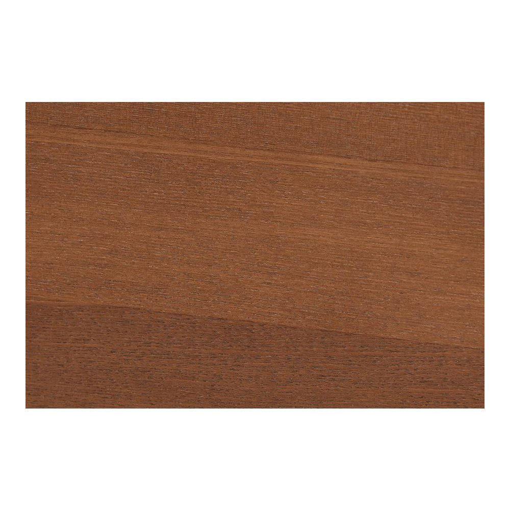 Grey Fabric and Walnut Brown Wood King Size Platform Bed. Picture 6