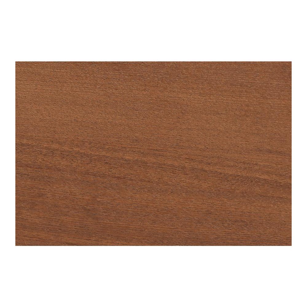 Grey Fabric and Walnut Brown Wood King Size Platform Bed. Picture 6