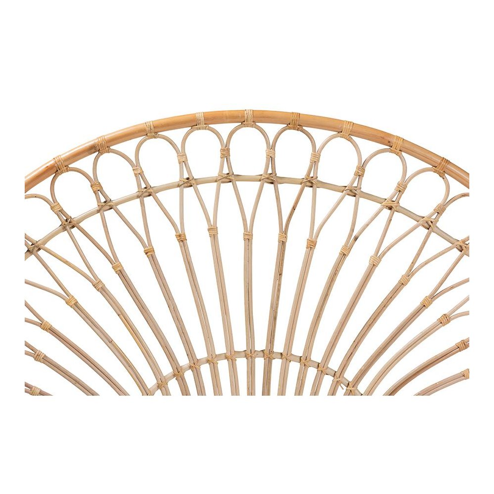 Bohemian Natural Brown Rattan King Size Standalone Headboard. Picture 3