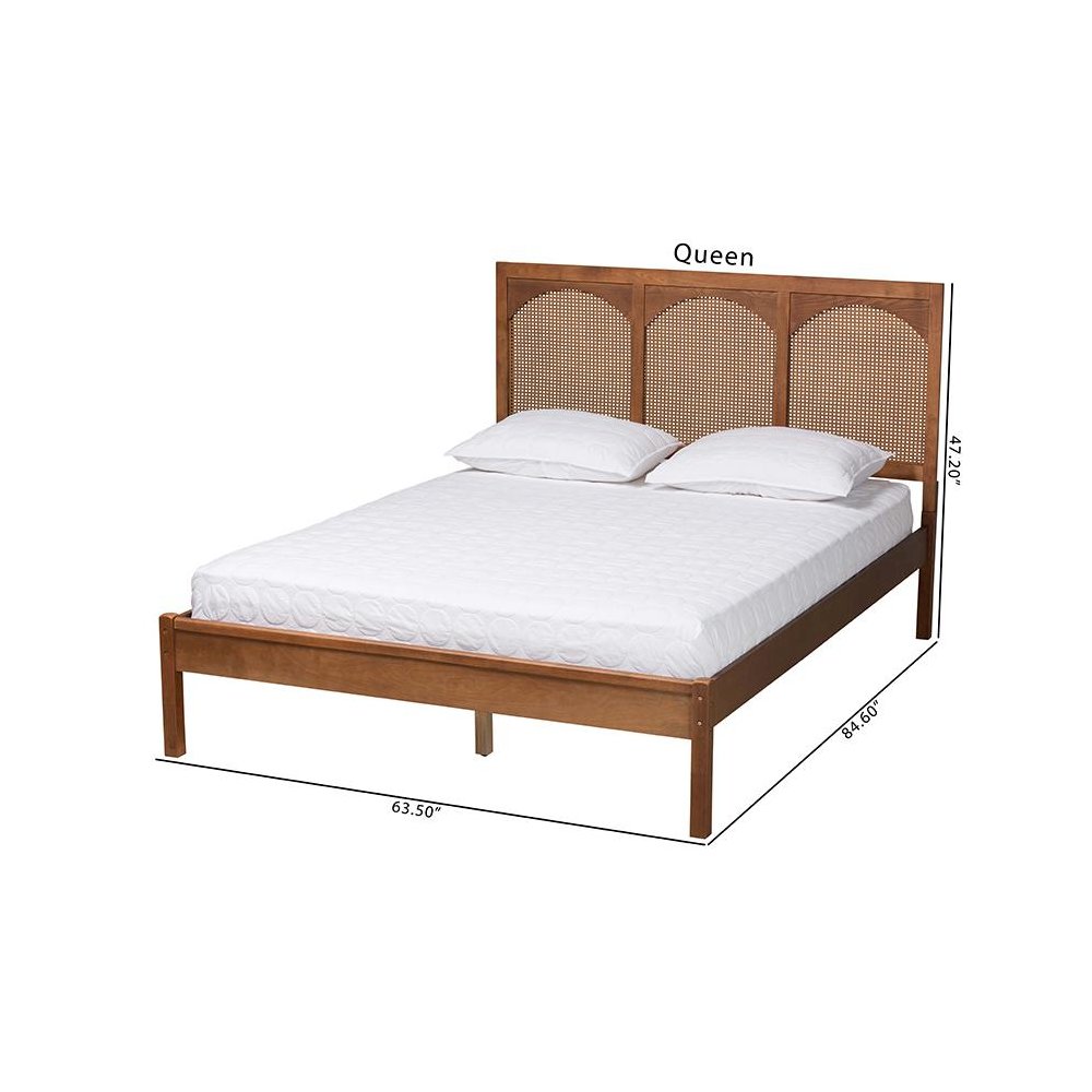 Rattan King Size Platform Bed. Picture 9