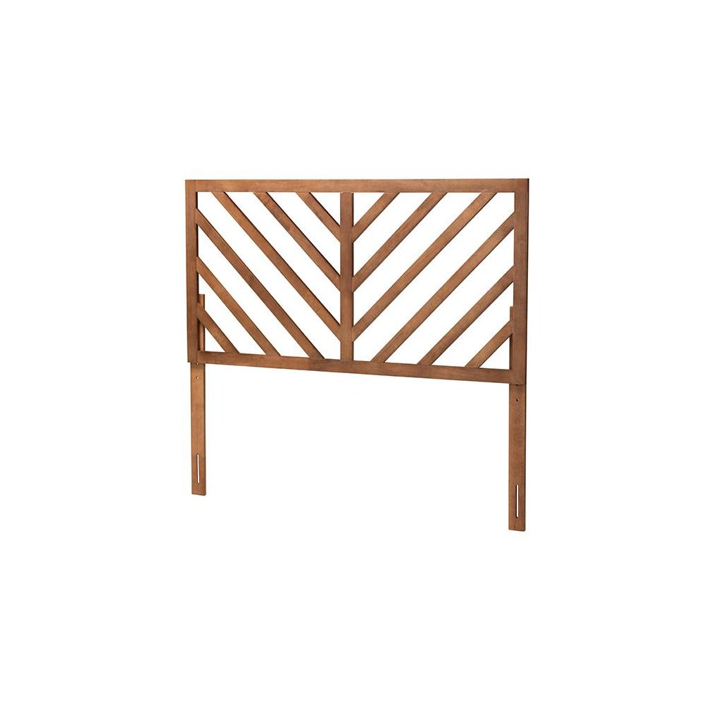Belisma Modern and Contemporary Ash Walnut Finished Wood King Size Headboard. Picture 1