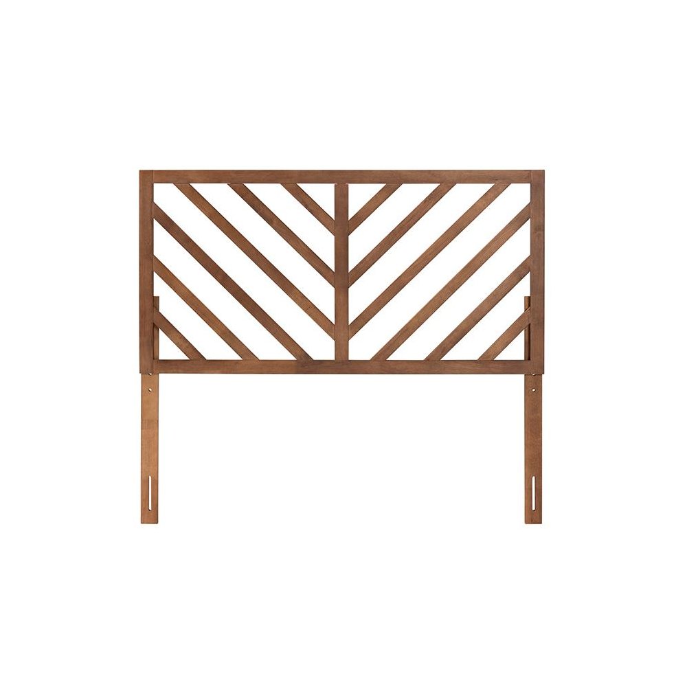 Belisma Modern and Contemporary Ash Walnut Finished Wood King Size Headboard. Picture 2