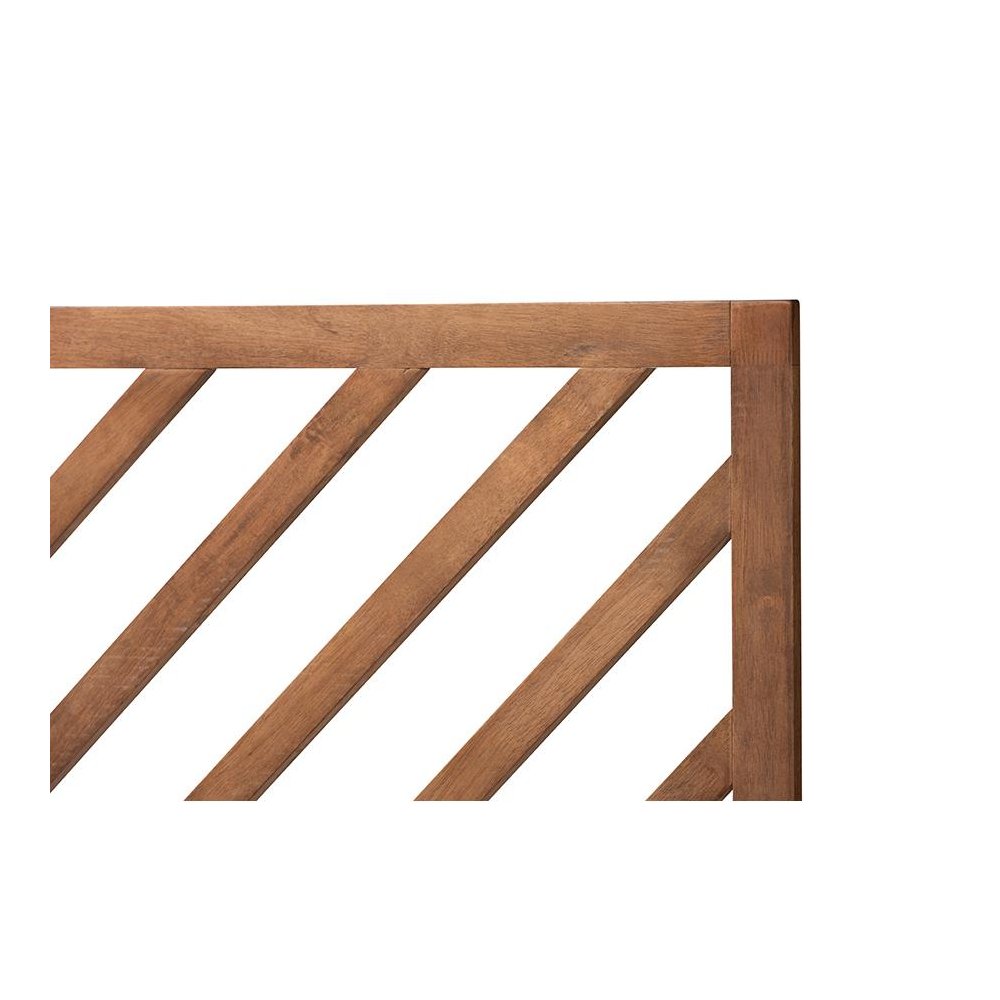Belisma Modern and Contemporary Ash Walnut Finished Wood King Size Headboard. Picture 3