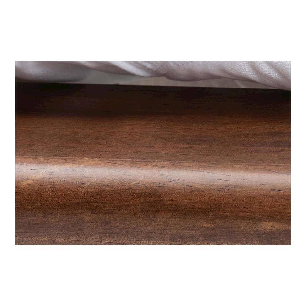 Alivia Mid-Century Modern Walnut Brown Finished Wood Queen Size Bed Frame. Picture 5