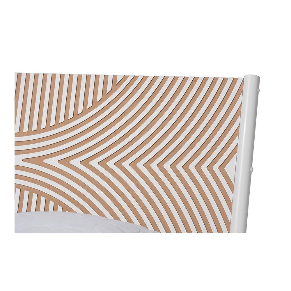 Baxton Studio Louetta Carved Contrasting 3-Piece Bedroom Set. Picture 8