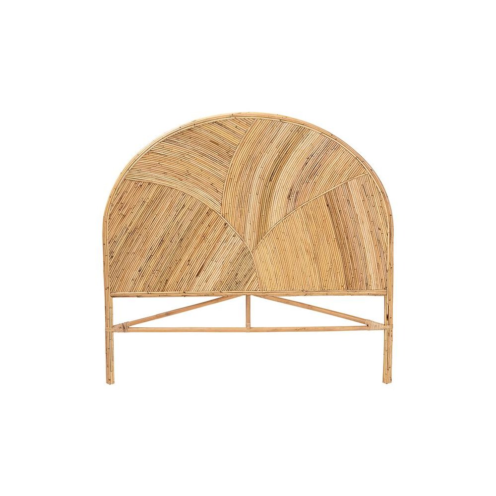 Seana Bohemian Honey Rattan Queen Size Standalone Headboard. Picture 2