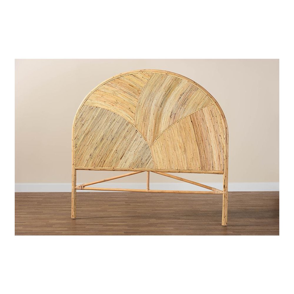 Seana Bohemian Honey Rattan Queen Size Standalone Headboard. Picture 7