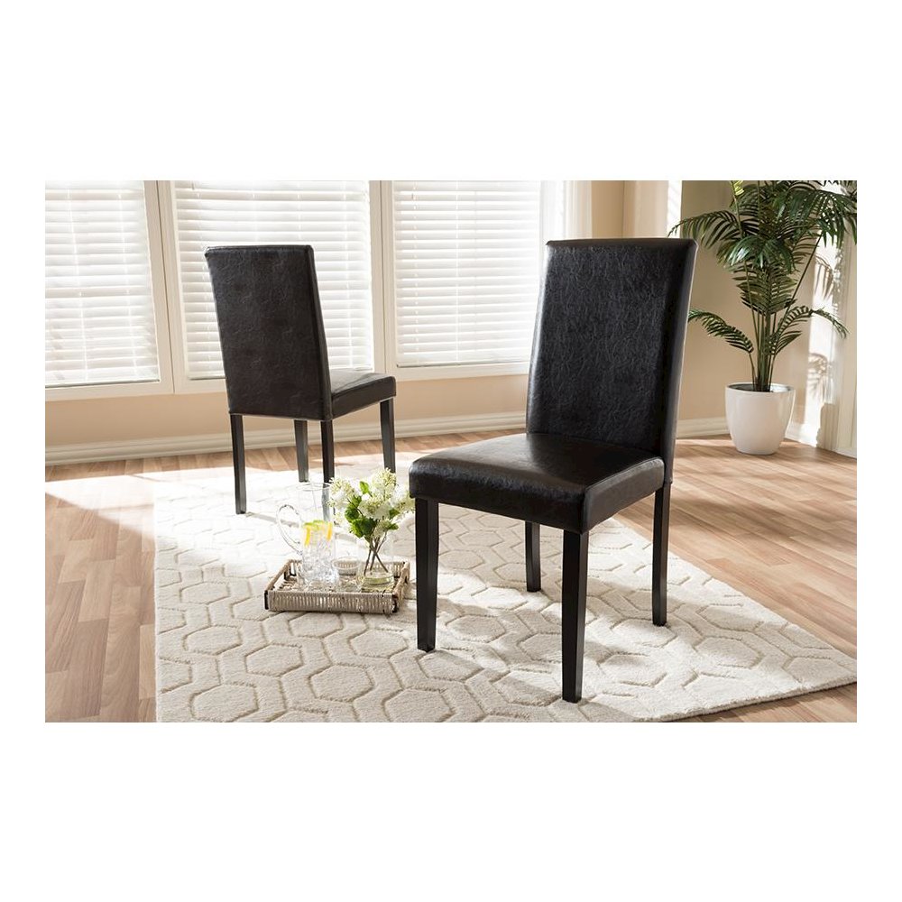 Leather Upholstered Dining Chair (Set of 2). Picture 13