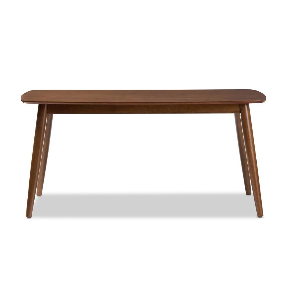 Light Grey Fabric and "Oak" Medium Brown Finishing Wood 6-Piece Dining Set. Picture 16
