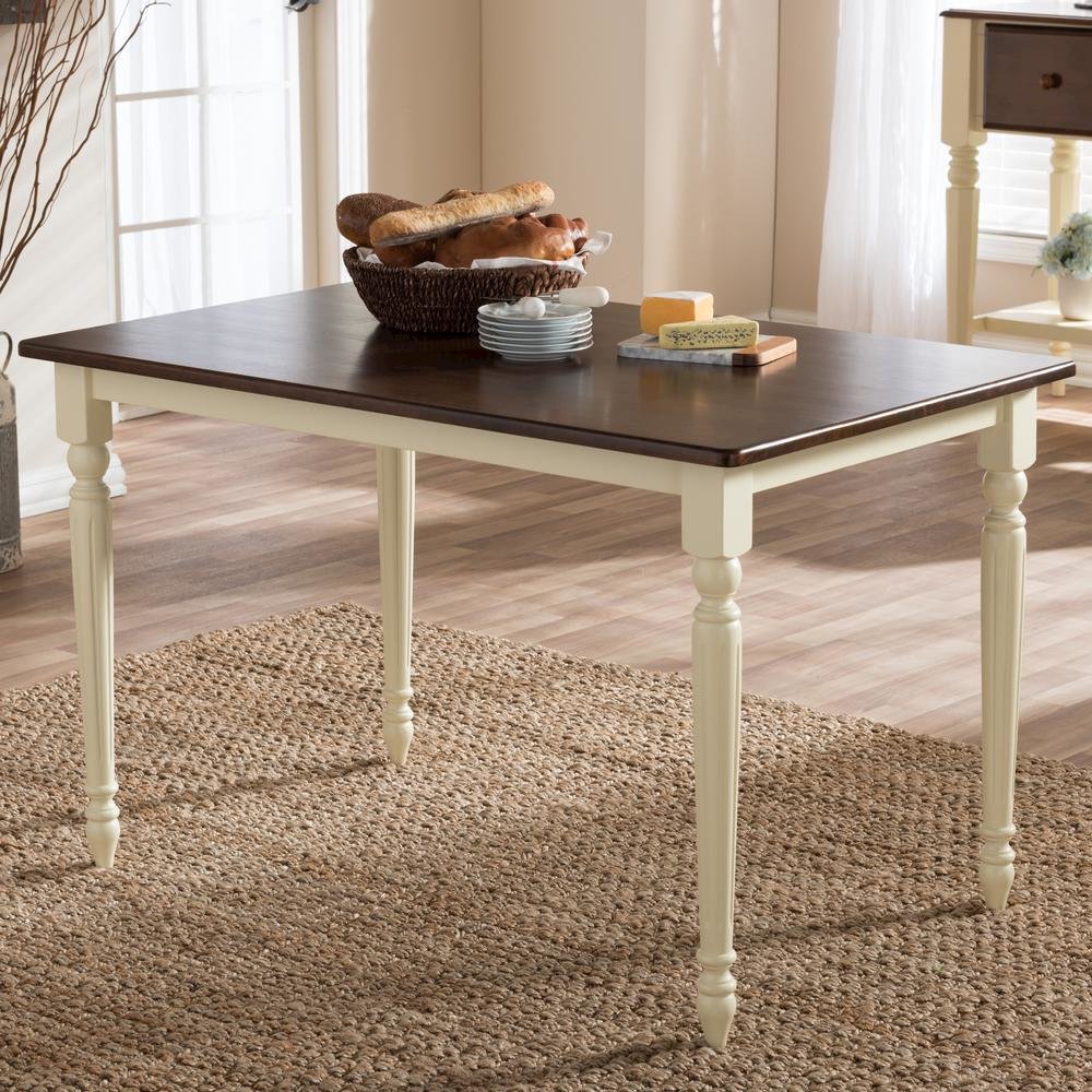 "Cherry" Brown Finishing Wood Dining Table. Picture 15