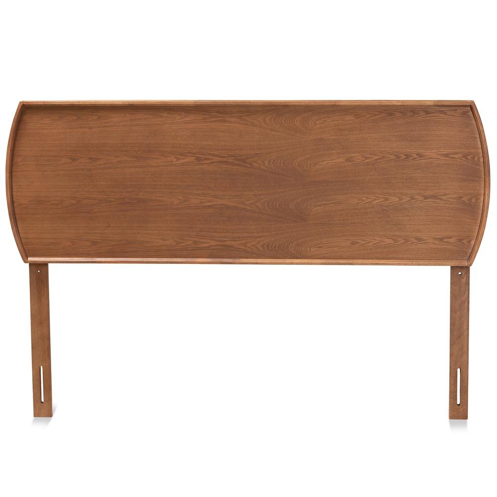 Laurien Mid-Century Modern Ash Walnut Finished Wood Queen Size Headboard. Picture 10