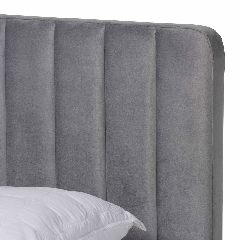 Gold Finished King Size Platform Bed. Picture 14