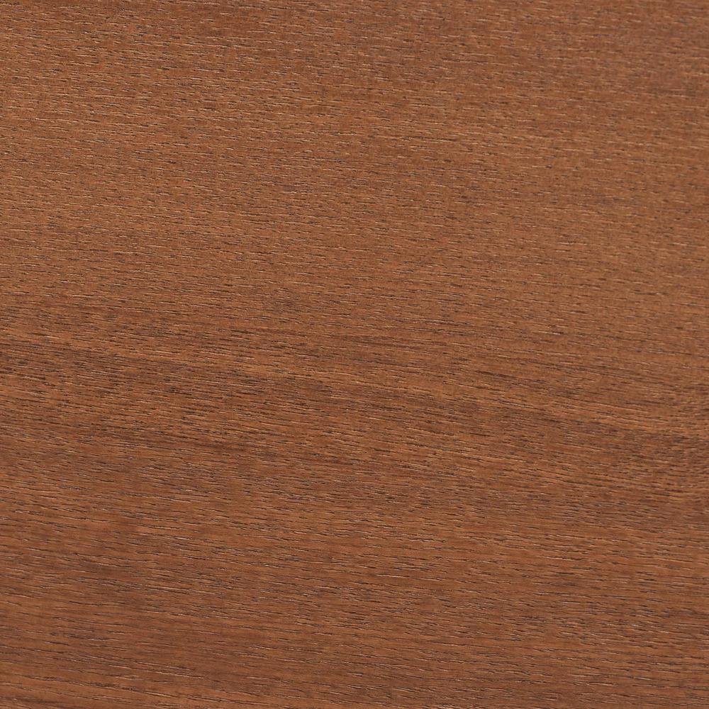 Grey Fabric and Walnut Brown Wood King Size Platform Bed. Picture 17