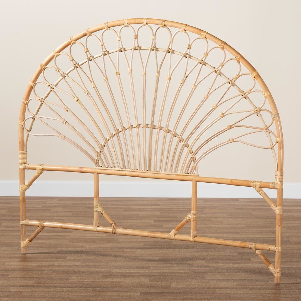 Bohemian Natural Brown Rattan King Size Standalone Headboard. Picture 12