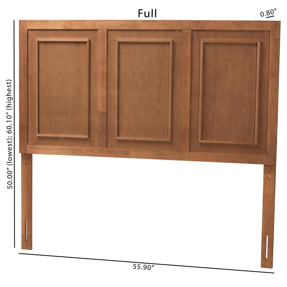 Giordano Classic and Traditional Ash Walnut Finished Wood Queen Size Headboard. Picture 17