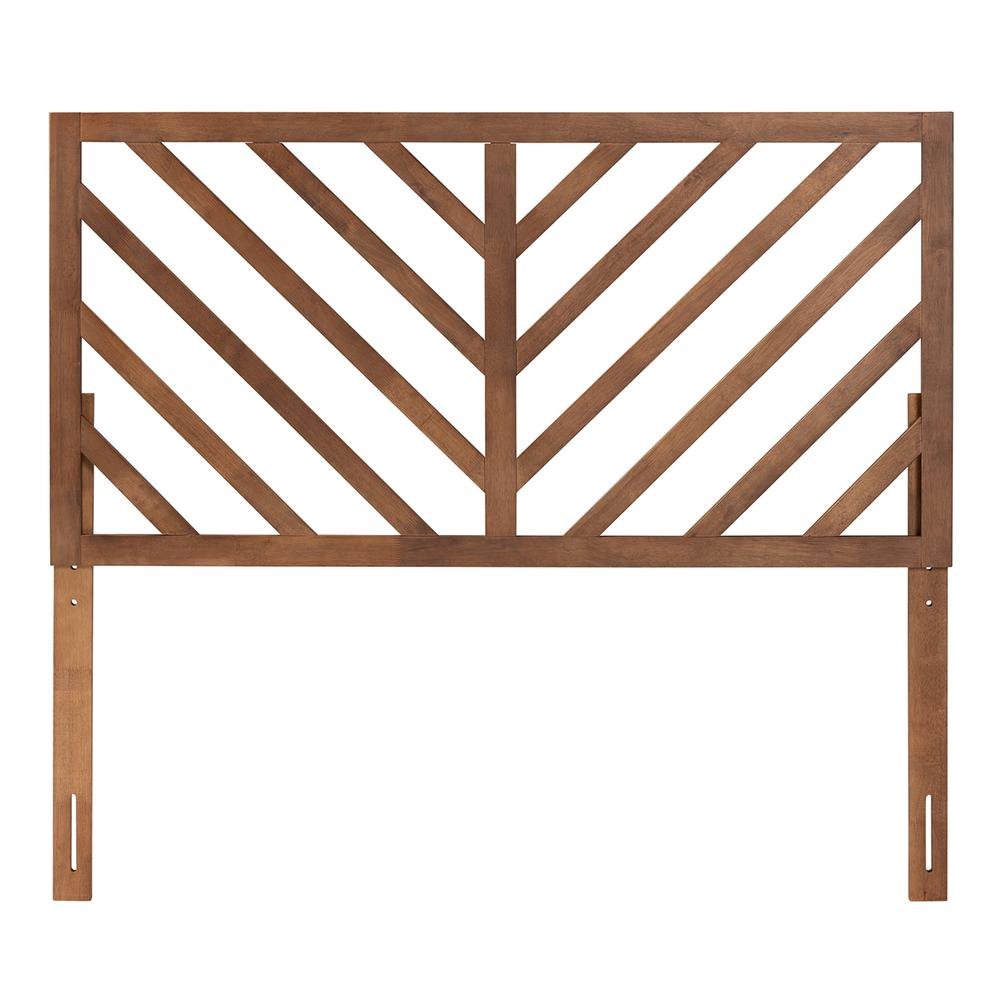 Belisma Modern and Contemporary Ash Walnut Finished Wood King Size Headboard. Picture 11