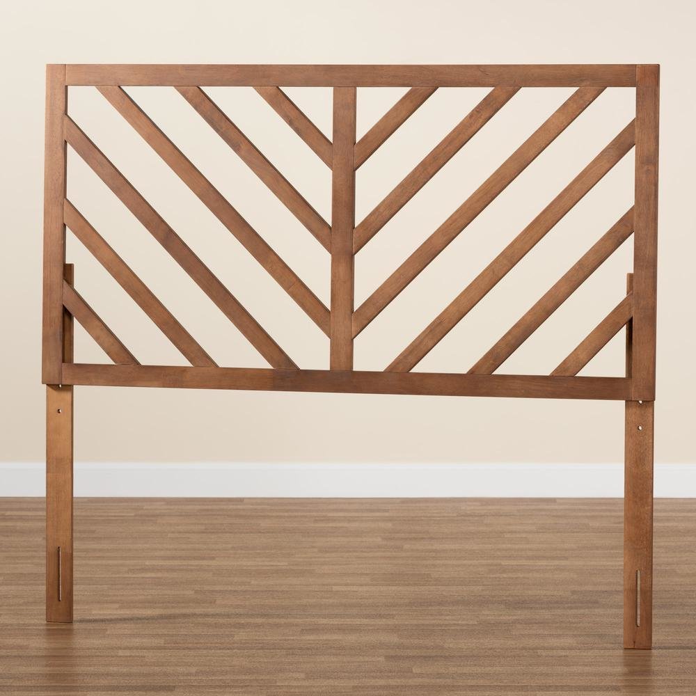 Belisma Modern and Contemporary Ash Walnut Finished Wood King Size Headboard. Picture 15