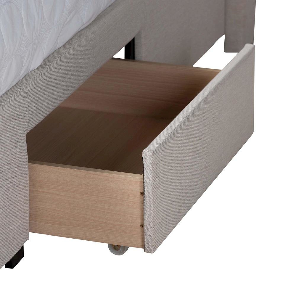 Dark Brown Finished Wood Queen Size 3-Drawer Storage Platform Bed. Picture 16