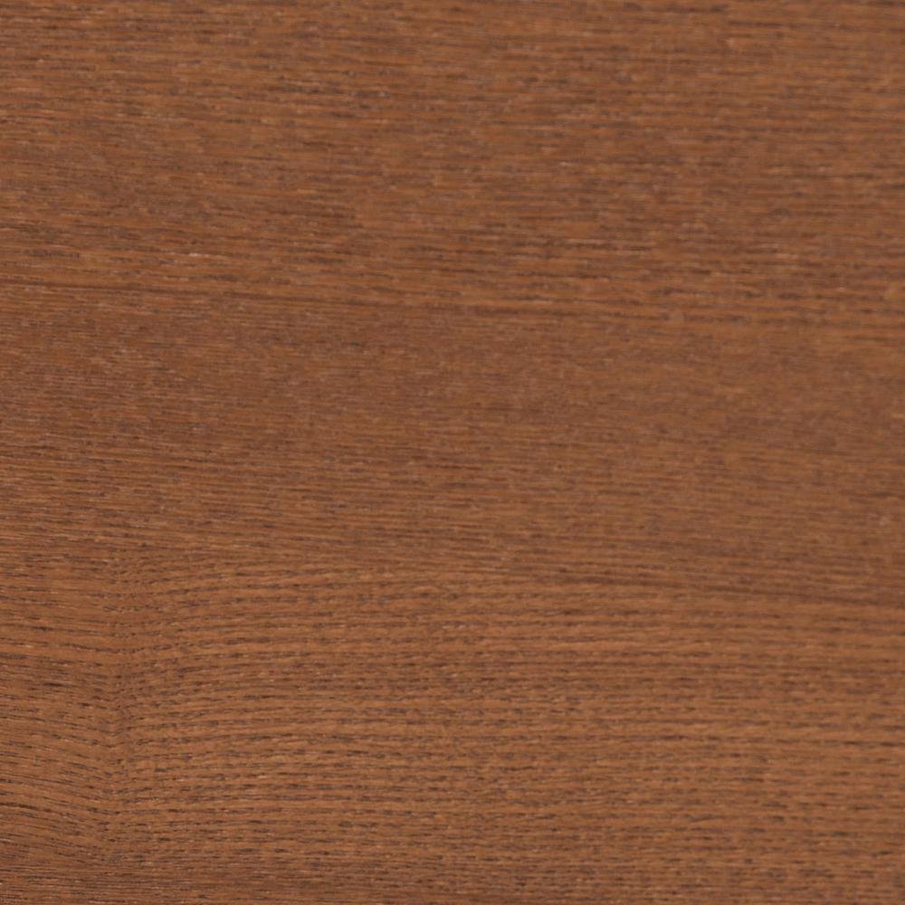 Walnut Brown Wood King Size Platform Bed With Floating Side Table. Picture 18