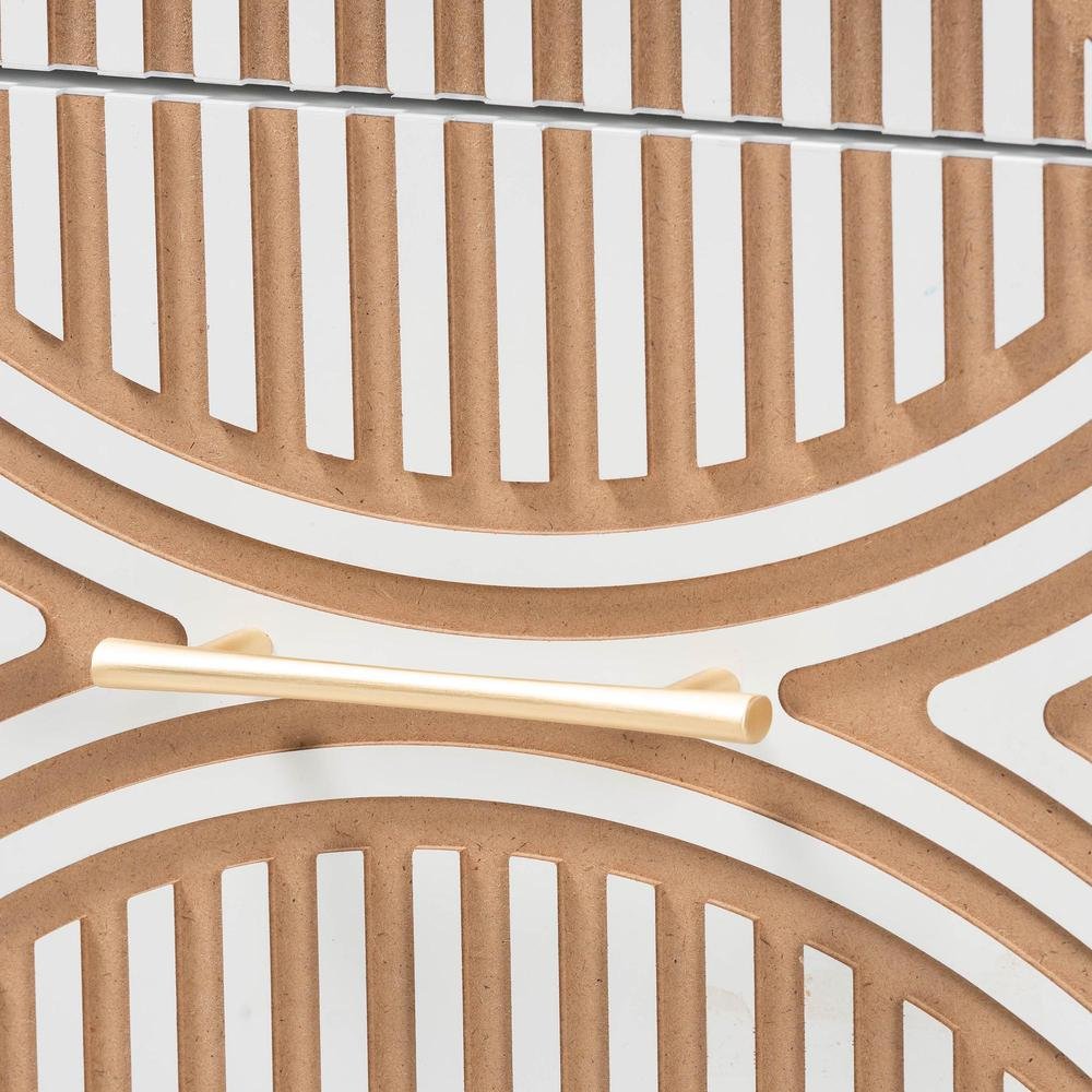 Baxton Studio Louetta Carved Contrasting 3-Piece Bedroom Set. Picture 20