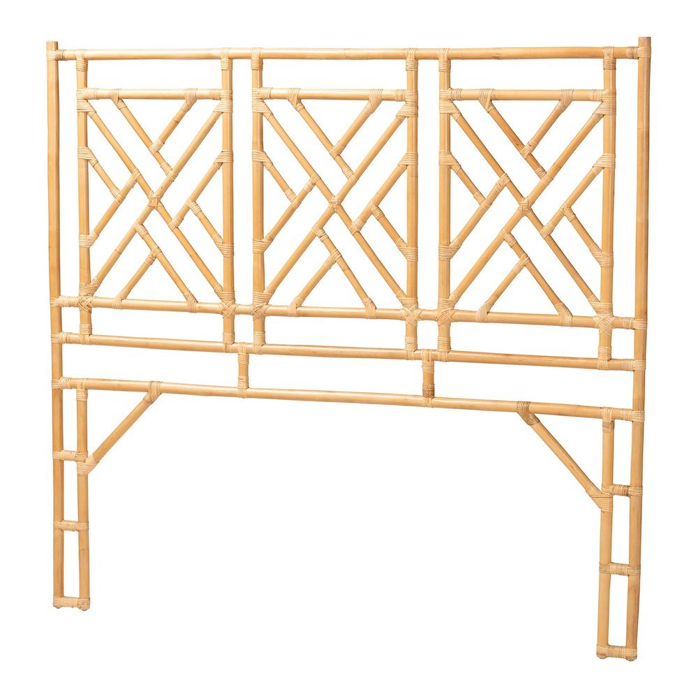 Karavo Bohemian Natural Rattan King Size Standalone Headboard. Picture 9