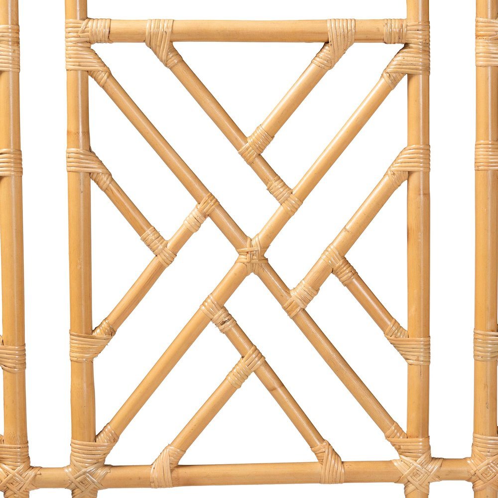 Karavo Bohemian Natural Rattan King Size Standalone Headboard. Picture 11