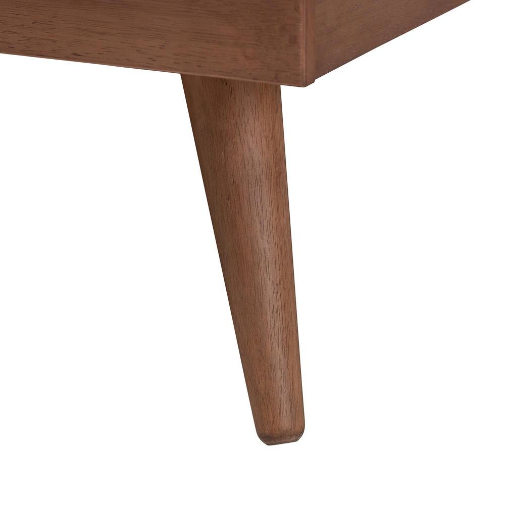 Walnut Brown Finished Wood and Rattan King Size 3-Piece Bedroom Set. Picture 22