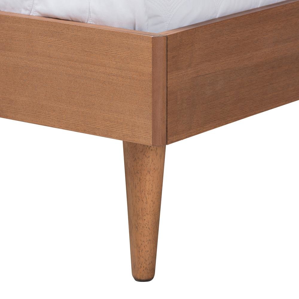 Ash Walnut Finished Wood 3-Piece Queen Size Bedroom Set with Synthetic Rattan. Picture 22