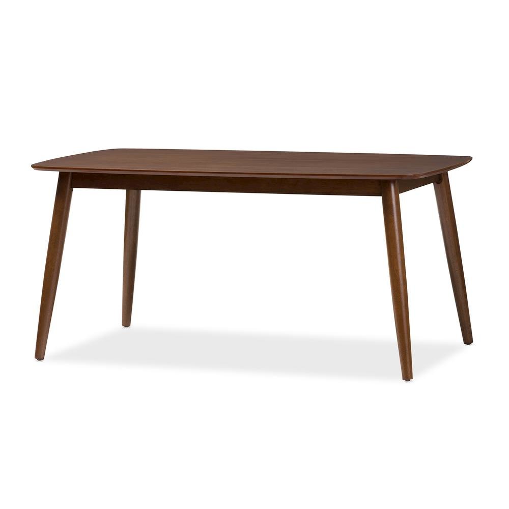 Light Grey Fabric and "Oak" Medium Brown Finishing Wood 6-Piece Dining Set. Picture 15