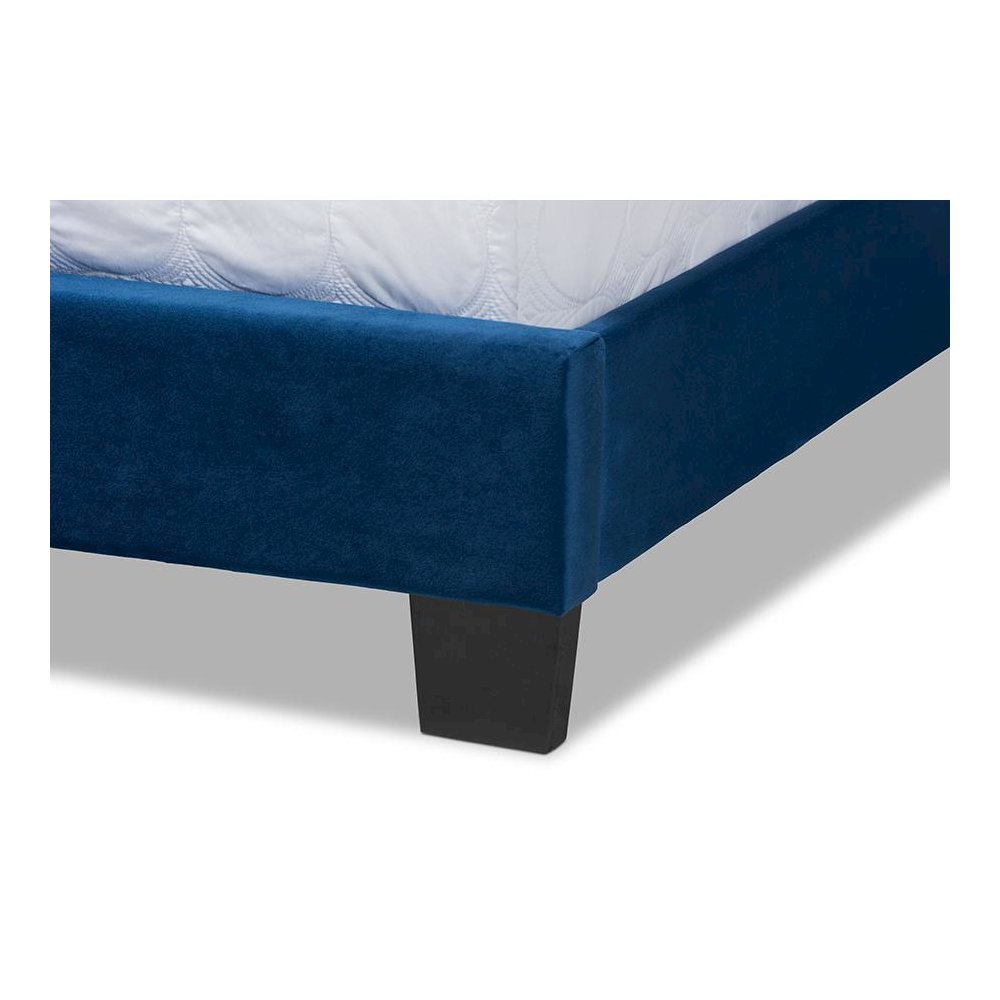 King Size Panel Bed with Channel Tufted Headboard. Picture 5