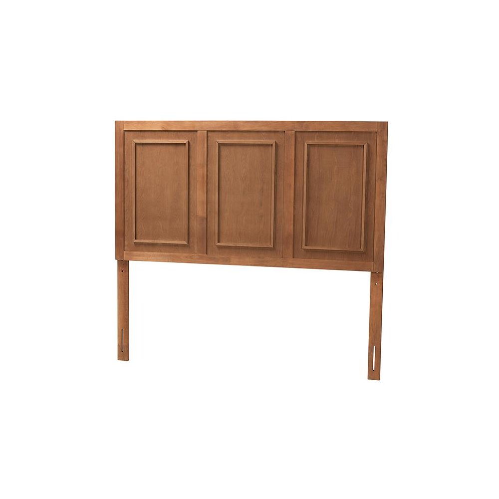 Giordano Classic and Traditional Ash Walnut Finished Wood King Size Headboard. Picture 1