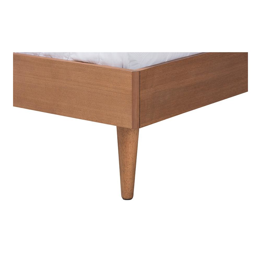 Ash Walnut Finished Wood 4-Piece King Size Bedroom Set with Synthetic Rattan. Picture 9