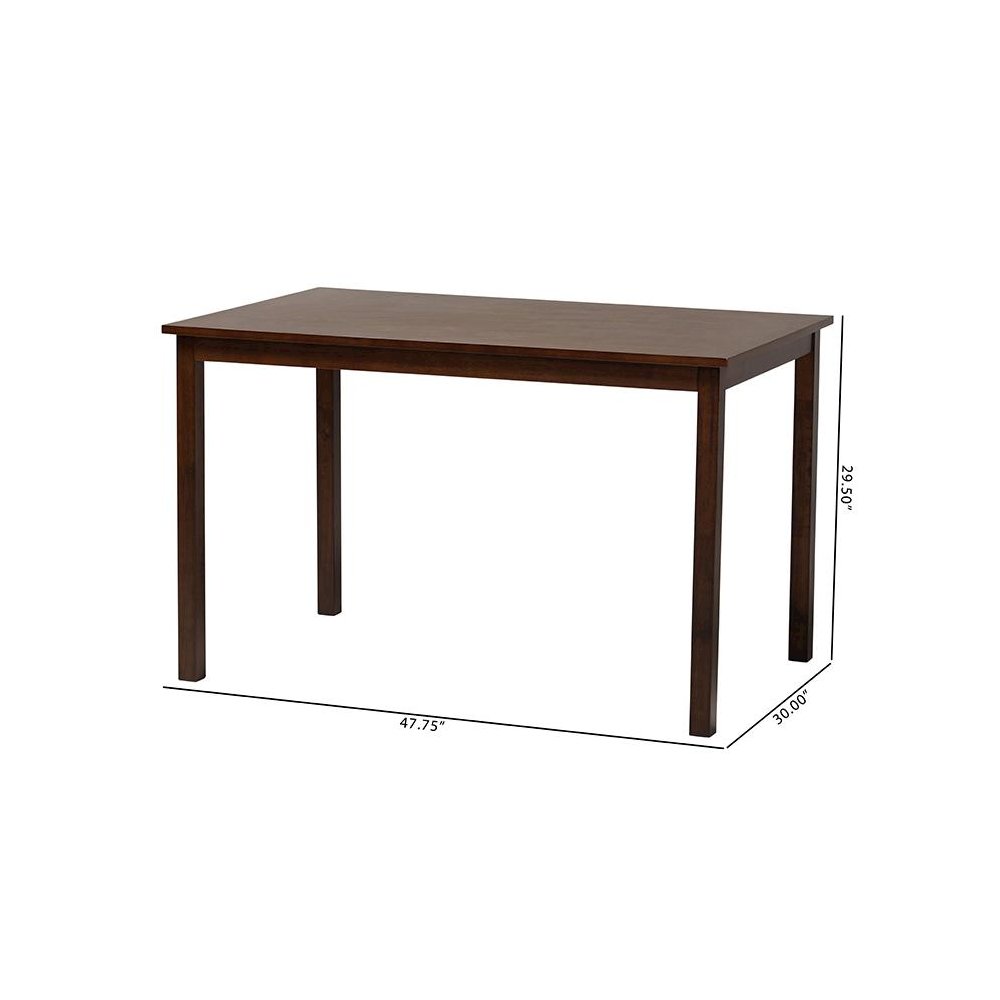 Baxton Studio Andrew Modern Dining Table. Picture 9