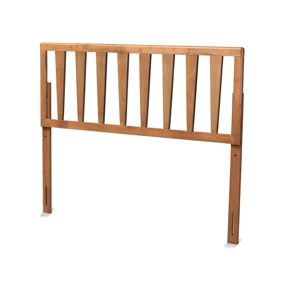 Duncan Modern and Contemporary Ash Walnut Finished Wood King Size Headboard. Picture 9