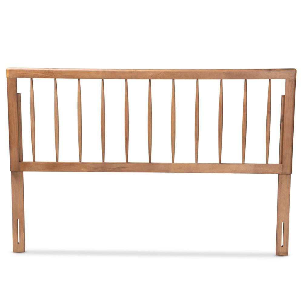 Valin Modern and Contemporary Ash Walnut Finished Wood King Size Headboard. Picture 10