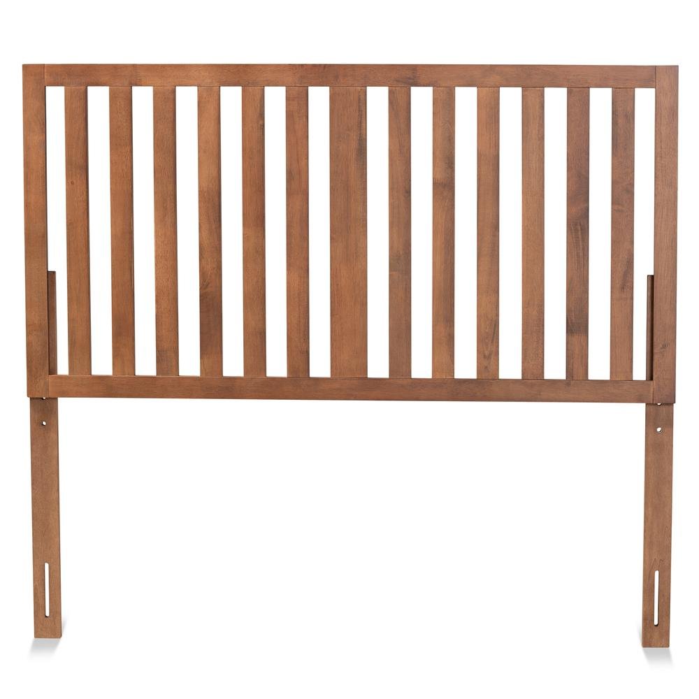 Oren Modern and Transitional Ash Walnut Finished Wood King Size Headboard. Picture 10